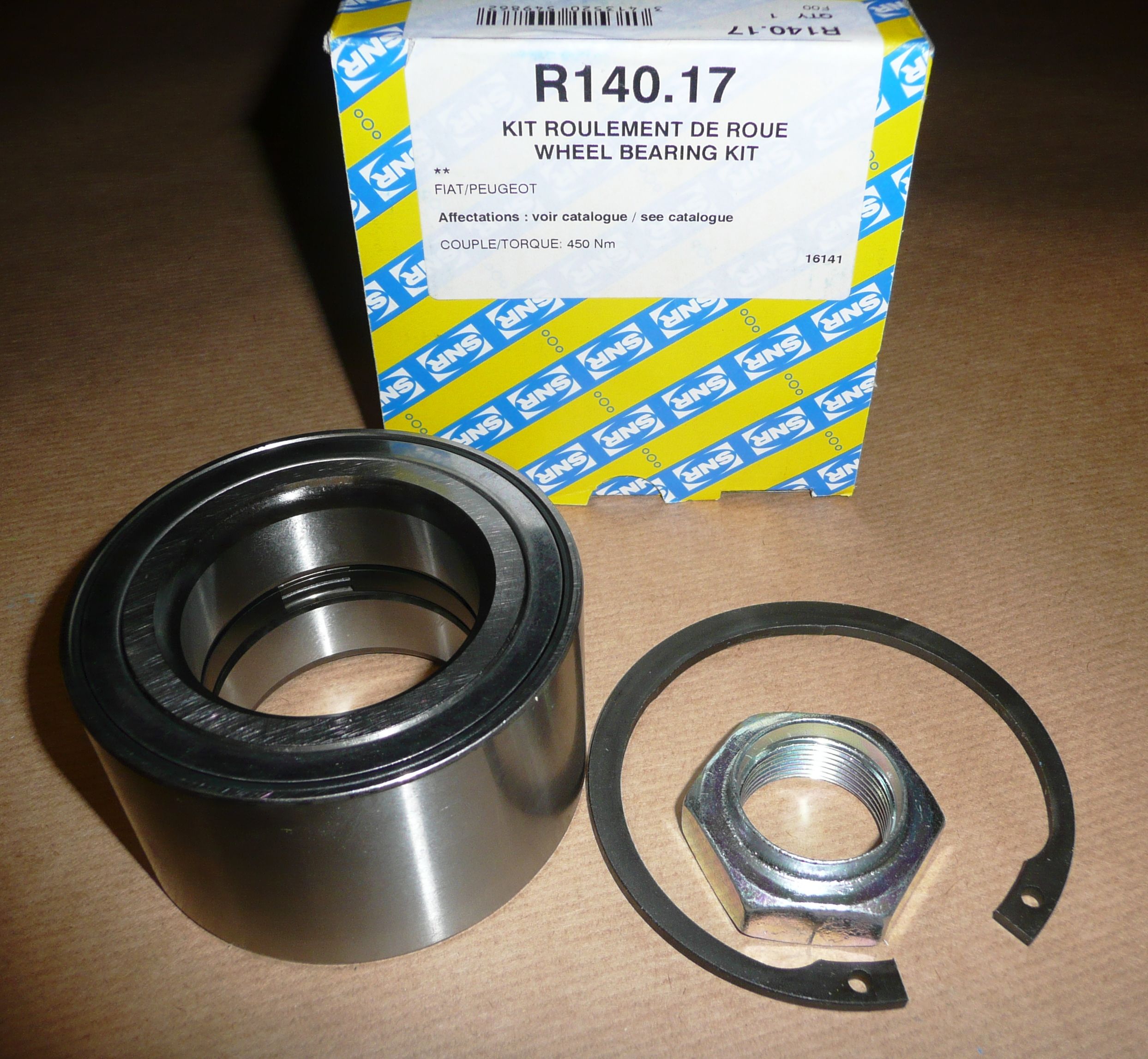 SNR R140.17 ŁOŻYSKO KPL.PRZÓD C JUMPER II P BOXER II